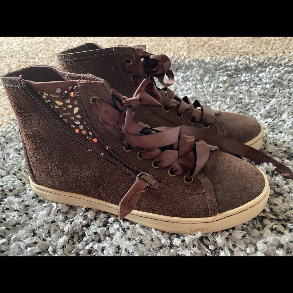 UGG high top sneakers -size 6